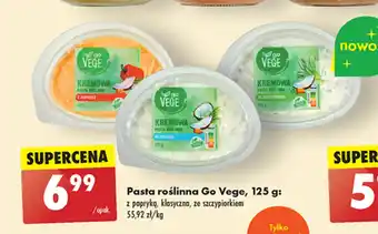 Biedronka Pasta roślinna Go Vege, 125 g oferta