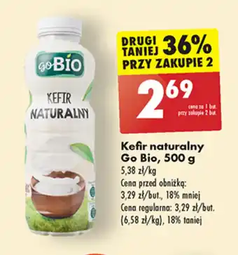 Biedronka Kefir naturalny Go Bio, 500 g oferta