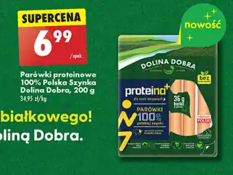 Biedronka Parówki proteinowe 100% Polska Szynka Dolina Dobra, 200 g oferta