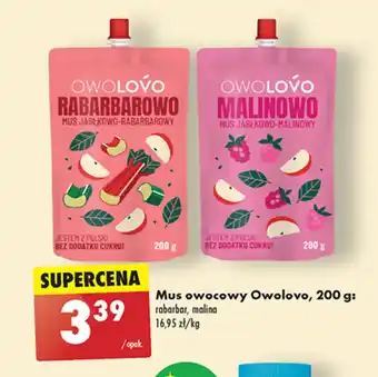 Biedronka Mus owocowy Owolovo, 200 g oferta