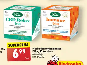 Biedronka Herbatka funkcjonalna Bifix, 15 torebek oferta