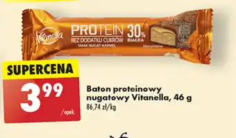 Biedronka Baton proteinowy nugatowy Vitanella, 46 g oferta