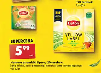 Biedronka Herbata piramidki Lipton, 20 torebek oferta