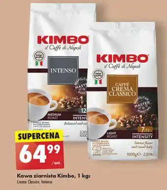 Biedronka Kawa ziarnista Kimbo, 1 kg oferta