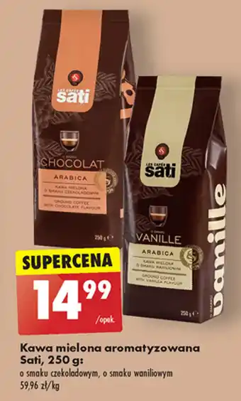 Biedronka Kawa mielona aromatyzowana Sati, 250 g oferta