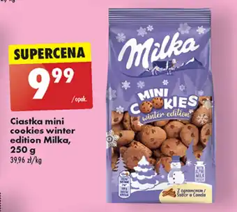 Biedronka Ciastka mini cookies winter edition Milka, 250 g oferta