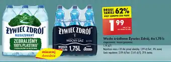 Biedronka Woda źródlana Żywiec Zdrój, 6x 1,75 l oferta