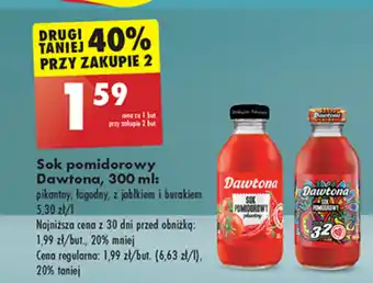 Biedronka Sok pomidorowy Dawtona, 300 ml oferta