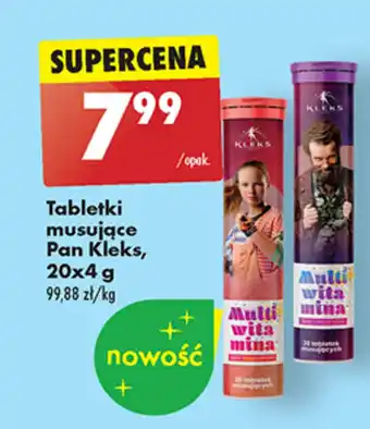 Tabletki musujące Pan Kleks, 20 x 4 g