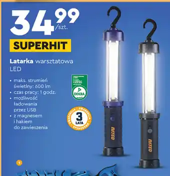 Biedronka Latarka warsztatowa LED oferta