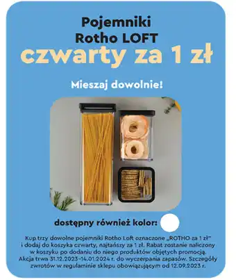 Biedronka Pojemniki Rotho LOFT oferta