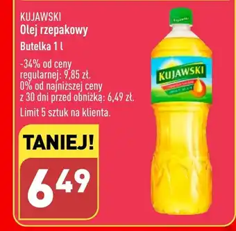 ALDI Olej rzepakowy Butelka 1 l oferta