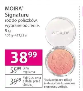 Hebe Róż do policzków moira oferta