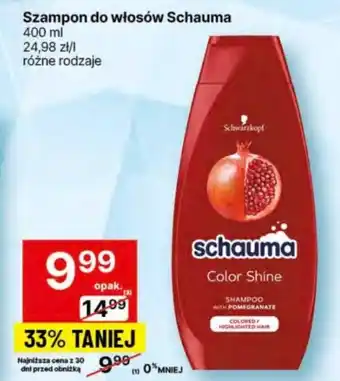 Delikatesy Centrum Szampon do włosów Schauma 400ml oferta
