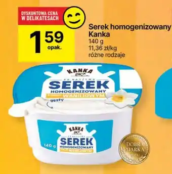 Delikatesy Centrum Serek homogenizowany Kanka 140g oferta