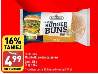 ALDI SCHULSTAD Maxi bułki do hamburgerów 328g oferta