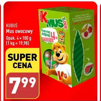 ALDI KUBUŚ Mus owocowy 4 x 100g oferta