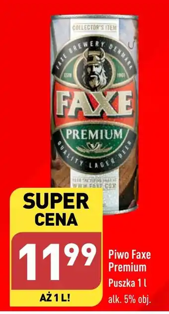 ALDI Piwo Faxe Premium 1l oferta