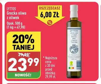 ALDI LYTTOS Grecka oliwa z oliwek 500g oferta