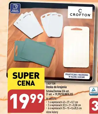 ALDI CROFTON Deska do krojenia oferta