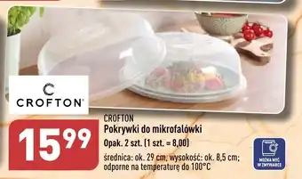 ALDI CROFTON Pokrywki do mikrofalówki 2 szt. oferta