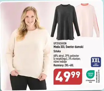ALDI UP2FASHION Moda XXL Sweter damski oferta