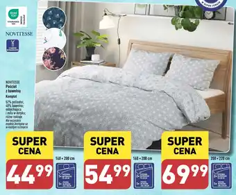 ALDI NOVITESSE Pościel z bawełną 200 x 220 cm oferta