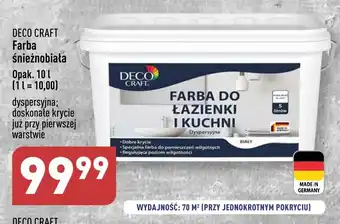 ALDI DECO CRAFT Farba śnieżnobiała 10 l oferta