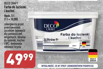 ALDI DECO CRAFT Farba do łazienki i kuchni 5 l oferta