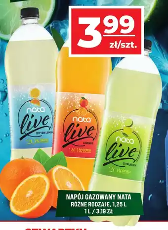 Top Market NAPÓJ GAZOWANY NATA 1,25 L oferta