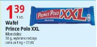 E.Leclerc Wafel Prince Polo XXL Mondelez 50 g oferta