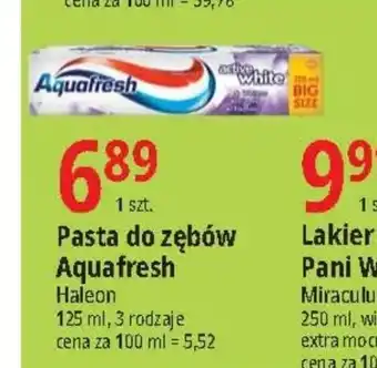 E.Leclerc Pasta do zębów Aquafresh Haleon 125ml oferta