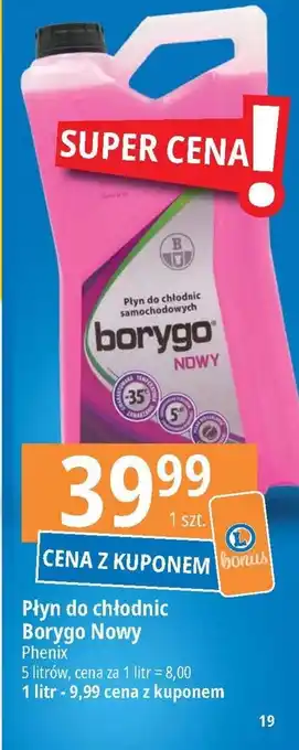 E.Leclerc Płyn do chłodnic Borygo Nowy 5 L oferta