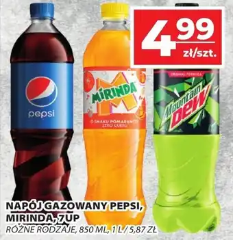 Top Market NAPÓJ GAZOWANY PEPSI MIRINDA 7UP 850ml oferta