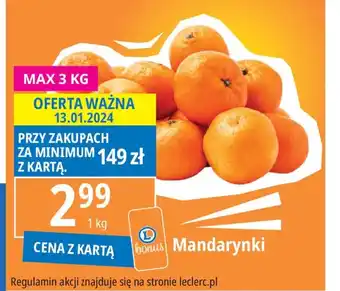 E.Leclerc Mandarynki 1 kg oferta