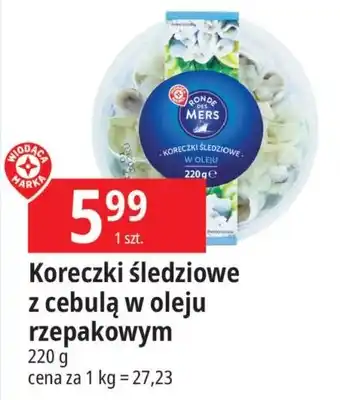 E.Leclerc Koreczki śledziowe z cebulą w oleju rzepakowym 220 g oferta