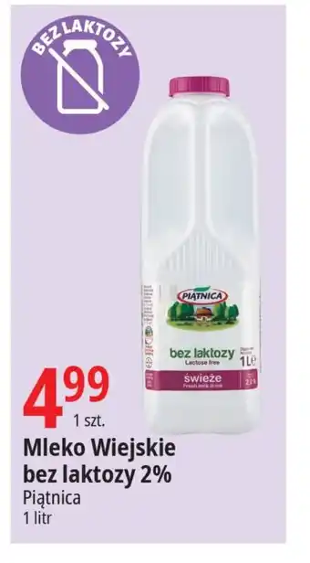 E.Leclerc Mleko Wiejskie bez laktozy 2% 1 l oferta