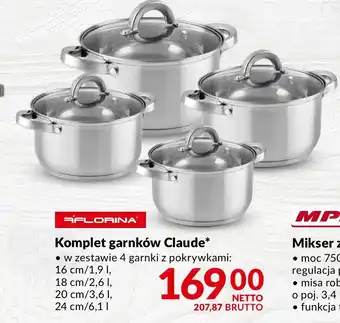 Makro FLORINA Komplet garnków Claude oferta
