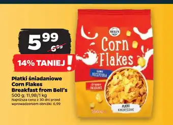 Netto Płatki śniadaniowe corn flakes breakfast from bell’s oferta