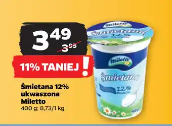 Netto Śmietana 12% ukwaszona miletto oferta