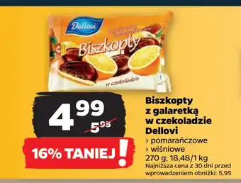 Netto Biszkopty z galaretką w czekoladzie dellovi oferta
