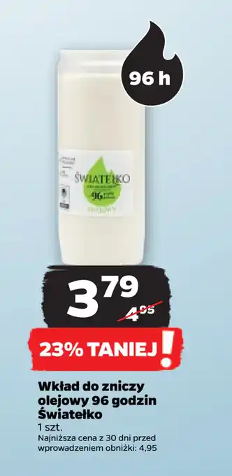 Netto Wkład do zniczy olejowy 96 godzin światełko oferta