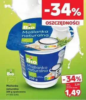 Kaufland Maślanka bio naturo oferta