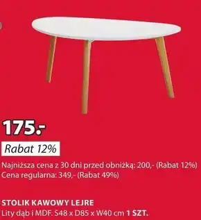 JYSK Stolik kawowy mdf oferta