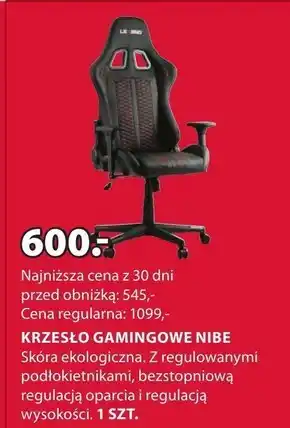 JYSK Krzesło gamingowe oferta