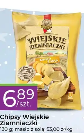 Stokrotka Express Wiejskie ziemniaczki chipsy ziemniaczane o smaku masła z solą 130 g oferta