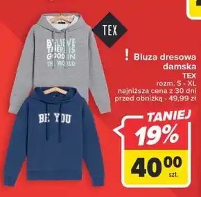 Carrefour Bluza dresowa tex oferta