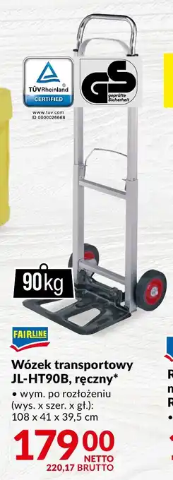 Makro FAIRLINE Wózek transportowy JL-HT90B, ręczny oferta
