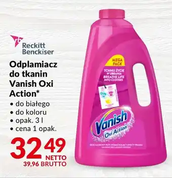 Makro Reckitt Benckiser Odplamiacz do tkanin Vanish Oxi Action 3 l oferta