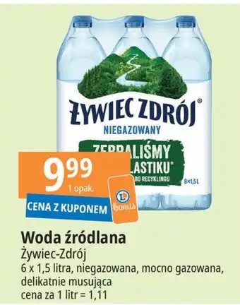 E.Leclerc Woda źródlana Żywiec Zdrój 6 x 1,5l oferta